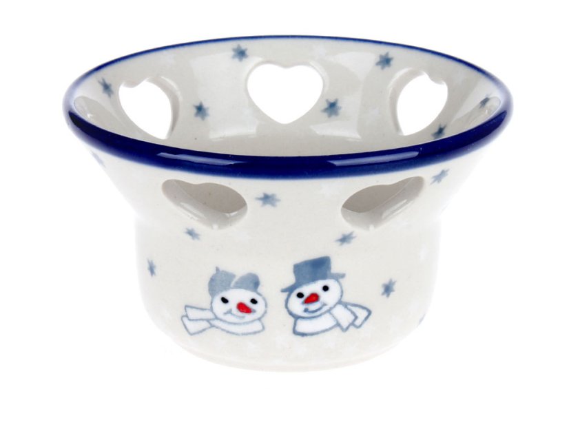 Heart Candle Holder   Snowmen