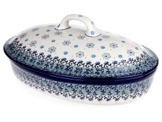 Oval Baking Dish with Lid 31 cm (12") Cloudy
