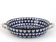 zapékací miska kulatá s uchy 27 cm   Srdce