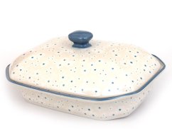 Baking Dish with Lid 31 cm (12")   Snow Flowers