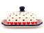 Butter Dish   Red Hearts