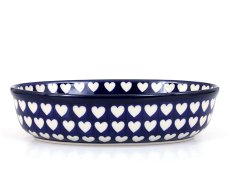 Auflaufform oval 24 cm Herzen