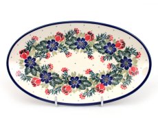 Oval Plate 22 cm (8") Wreath