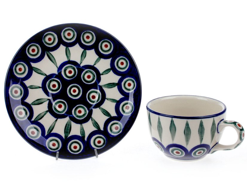 Cup with Saucer 0,1 l (4 oz)   Peacock