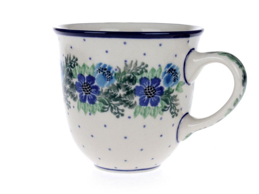 Tasse 0,3 l   Blumenkranz blau