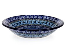 talíř hluboký 21 cm Aztécké slunce modré