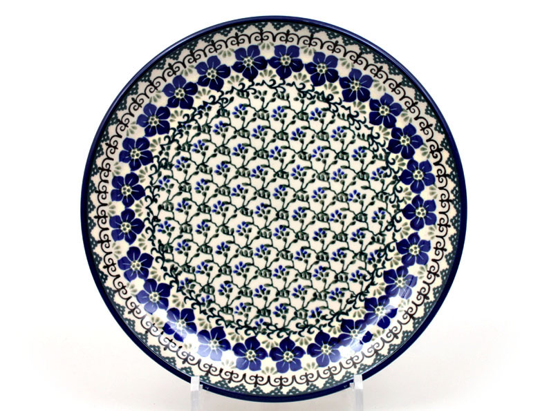 Shallow Plate 25 cm (10")   Flax Flower