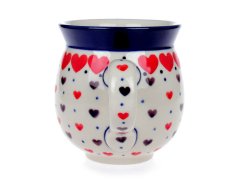 Bubble Mug 0,35 l (12 oz)   Red Hearts