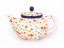 Teapot 1,2 l (40 oz)   Colorful Hearts UNIKAT