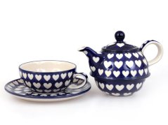 One-cup Teapot 0,6 l+0,25 l   Hearts