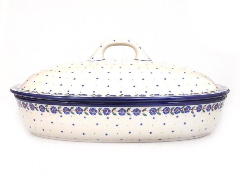 Backform mit Deckel Oval 36 cm   Dämmerung