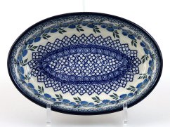 Oval Baking Dish 21 cm (8")   Blue Rose