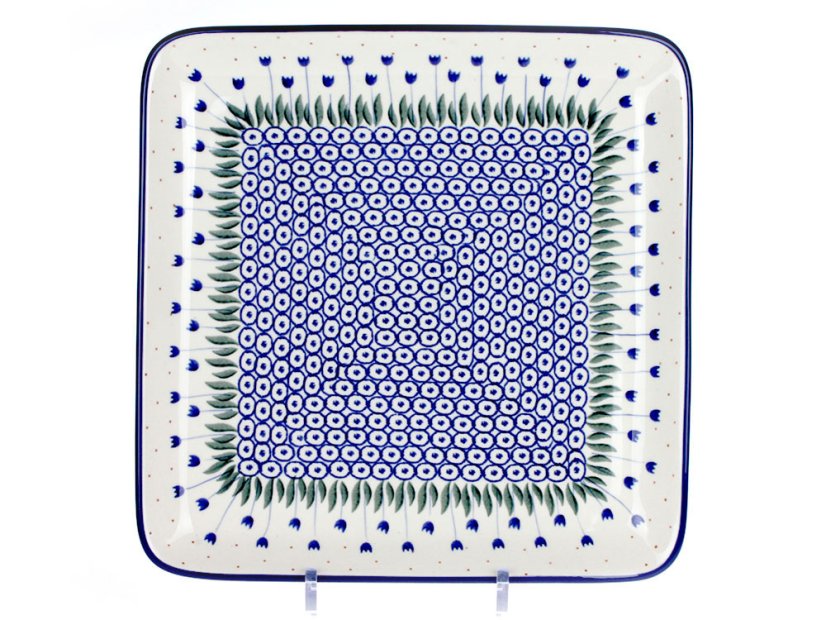 Square Platter 28 cm (11")   Lily of the Valley
