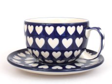 Cup with Saucer 0,35 l (13 oz) Hearts