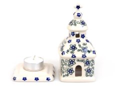 "Curch" Candle Holder 15 cm (6") Lobelia