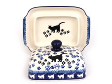 Butter Dish Black Cat