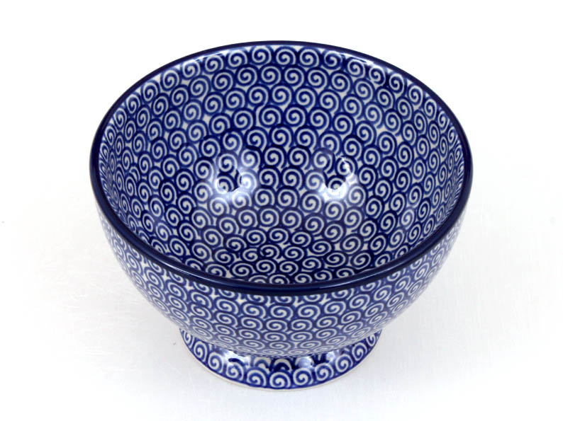 miska na soklu 14,5 cm   Spirály
