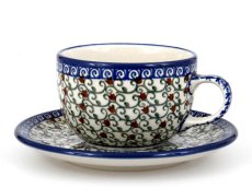 Tasse mit Untertasse 0,2 l   Laube