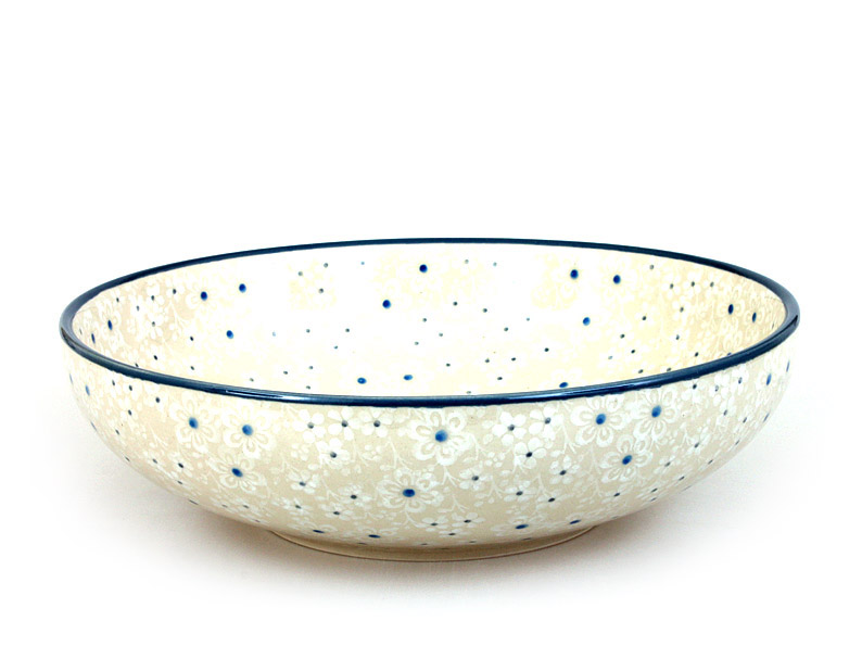 Low Bowl  22 cm (9")   Snow Flowers