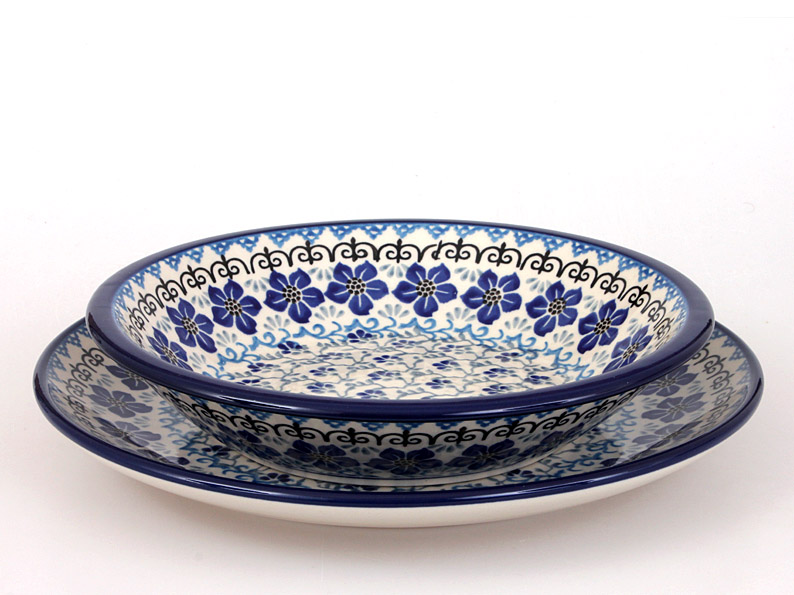 Suppenteller 21 cm   Blauer Stern