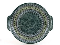 Round Platter 30 cm (12 ") Aztec Sun green