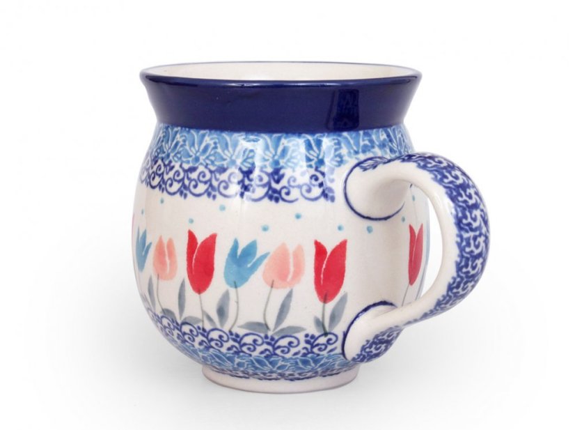 Kugelbecher mittel 0,35 l   Rosa Tulpen