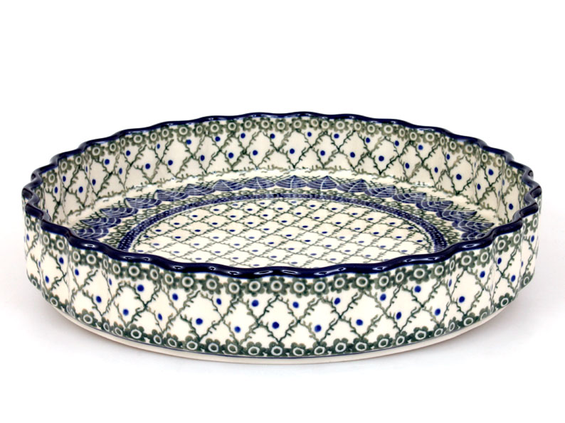 Kuchenform 29 cm   Blaue Blätter