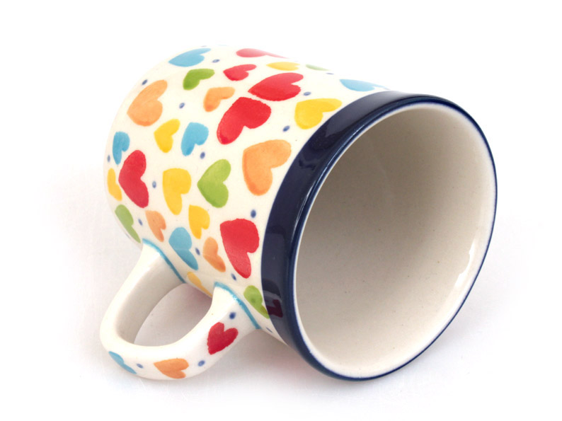 Mug Espresso 0,15 l (5 oz)   Colorful Hearts UNIKAT