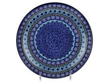 Shallow Plate 25 cm (10")   Aztec Sun blue