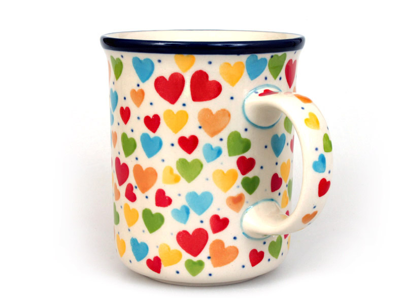 Mug CLASSIC 0,4 l (15 oz)   Colorful Hearts UNIKAT