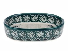 Seifenschale oval 11 cm   Aztec Sonne grüne