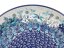 Shallow Plate 25 cm (10")   Blue Summer UNIKAT