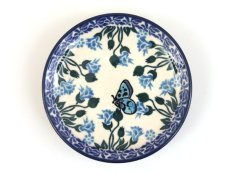Teabag Plate 10 cm (4") Meadow Butterfly