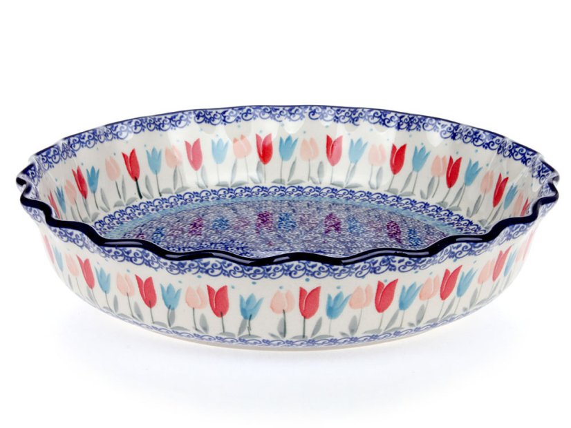 koláčová forma vyšší 28 cm   Růžové tulipány