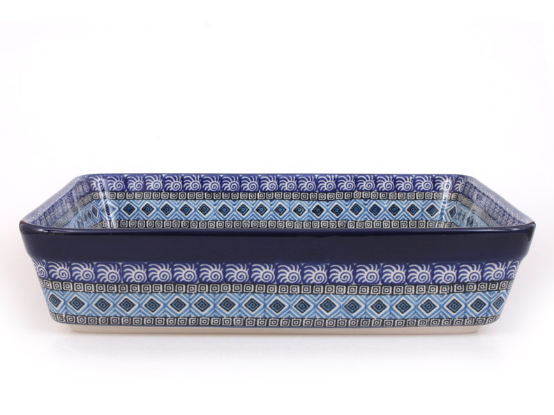 Auflaufform rechteckig 31 cm   Aztec Sonne blau