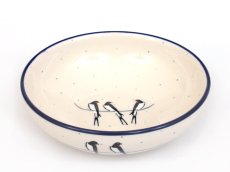 Low Bowl  17 cm (7")   Swallows UNIKAT