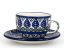 Cup with Saucer 0,2 l (7 oz)   Blue Leaves