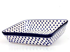 pekáč obdélník střední 28 cm   Puntíky