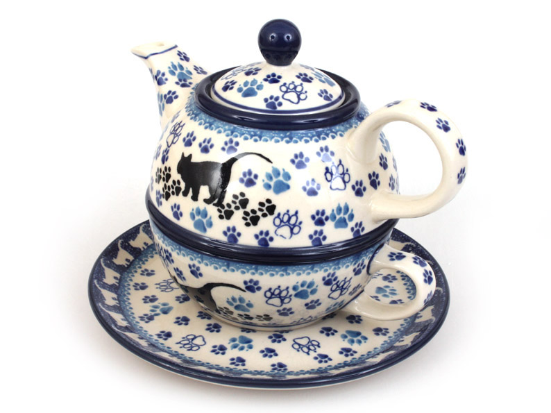One-cup Teapot 0,6 l+0,25 l   Black Cat