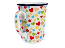 Mug ART 0,5 l (17 oz)   Colorful Hearts UNIKAT