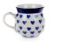Bubble Mug 0,25 l (8 oz)   Blue Hearts