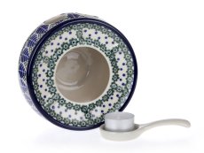 Tea Warmer Blue Leaves