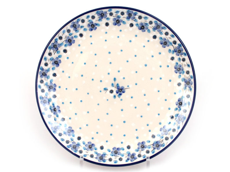 Shallow Plate 25 cm (10")   Blue and white