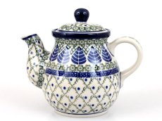 Teekanne 0,6 l   Blaue Blätter
