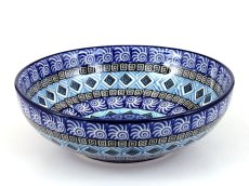 Schüssel niedrig 17 cm   Aztec Sonne blau