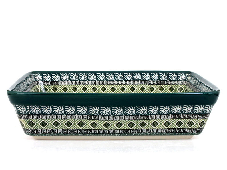 Auflaufform rechteckig 28 cm   Aztec Sonne grüne
