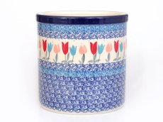 Jar for Utensil 15 cm (6") Pink Tulips