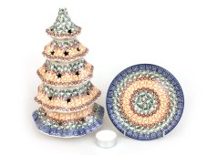 Tree Candle Holder with Five-story   Greek