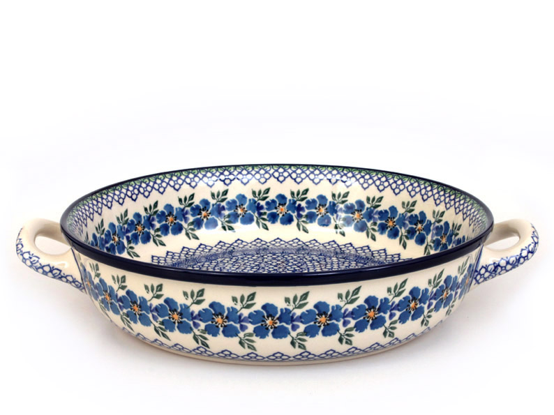 Round Baking Dish 31 cm (12")   Blue Rose
