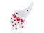 Elephant Figurine   Red Hearts